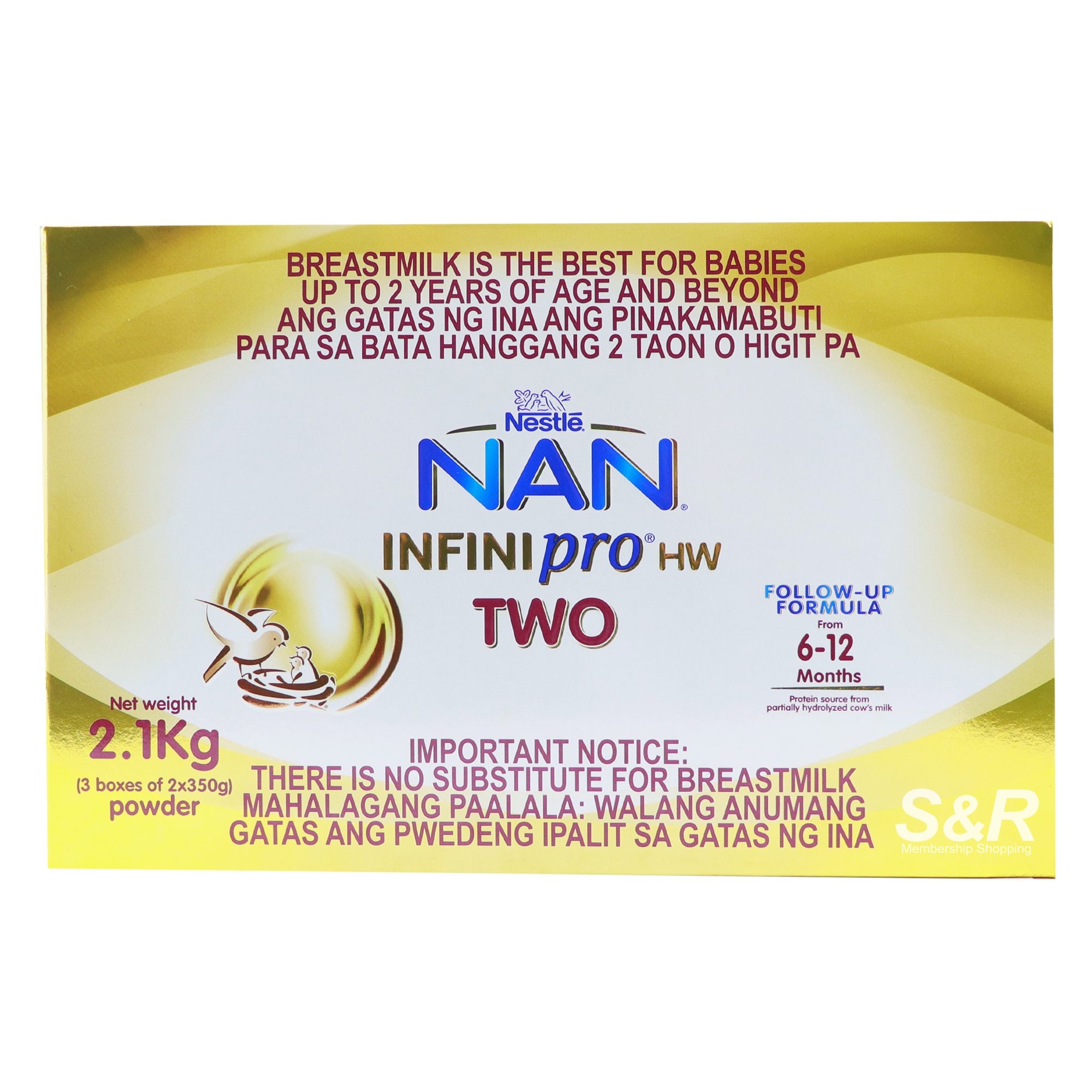 Nan InfiniPro HW Two Follow-up Milk Formula 2.1kg
